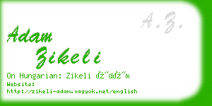 adam zikeli business card